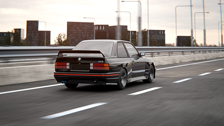 BMW E30 M3 animacja 3d